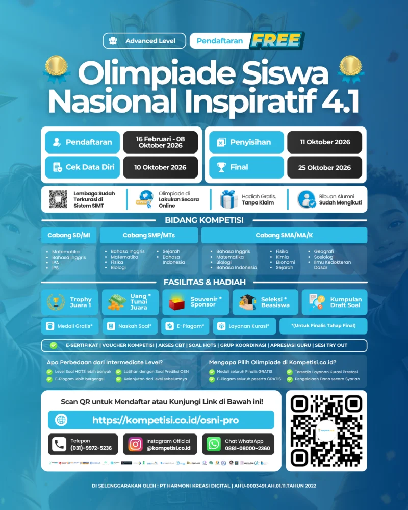 OLIMPIADE SISWA NASIONAL INSPIRATIF 4.1