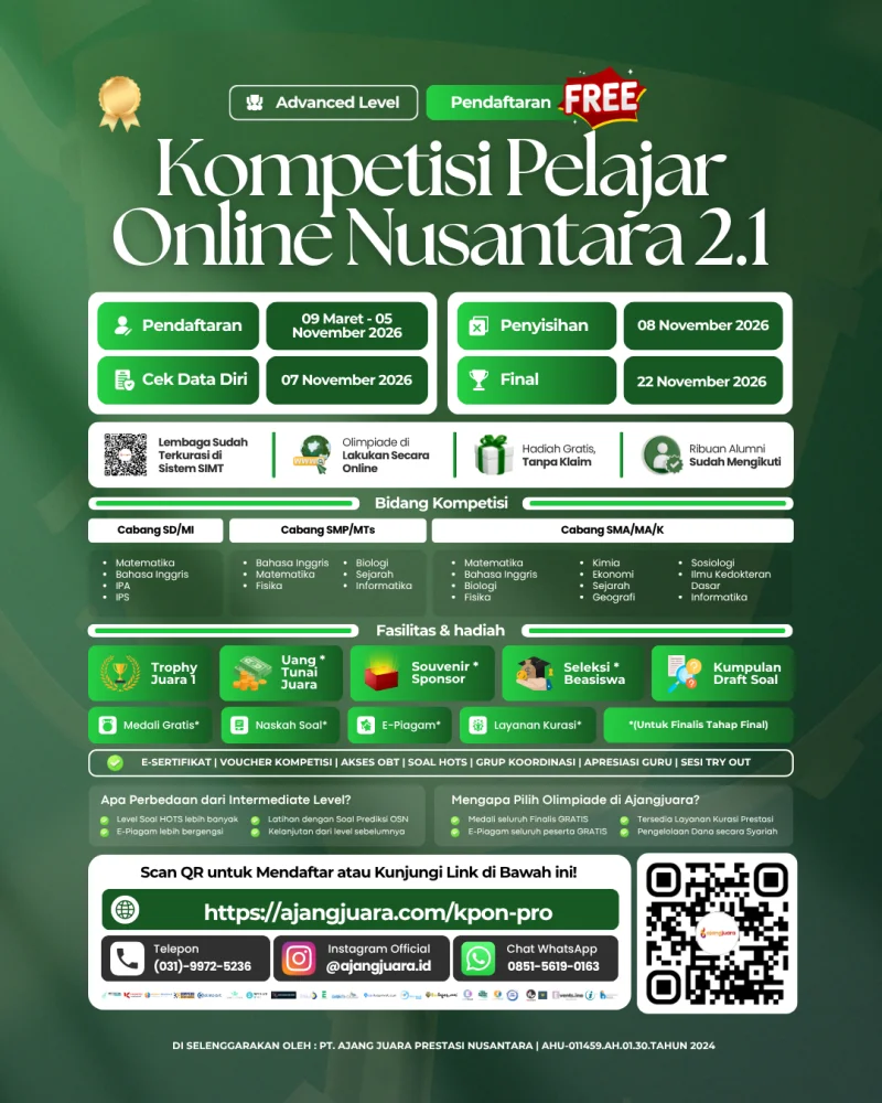 KOMPETISI PELAJAR ONLINE NUSANTARA 2.1