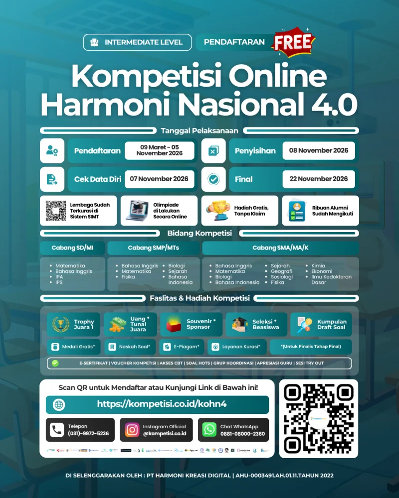 KOMPETISI ONLINE HARMONI NASIONAL 4.0