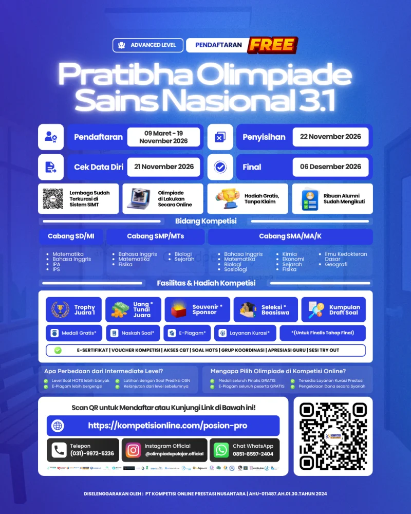 PRATIBHA OLIMPIADE SAINS NASIONAL 3.1