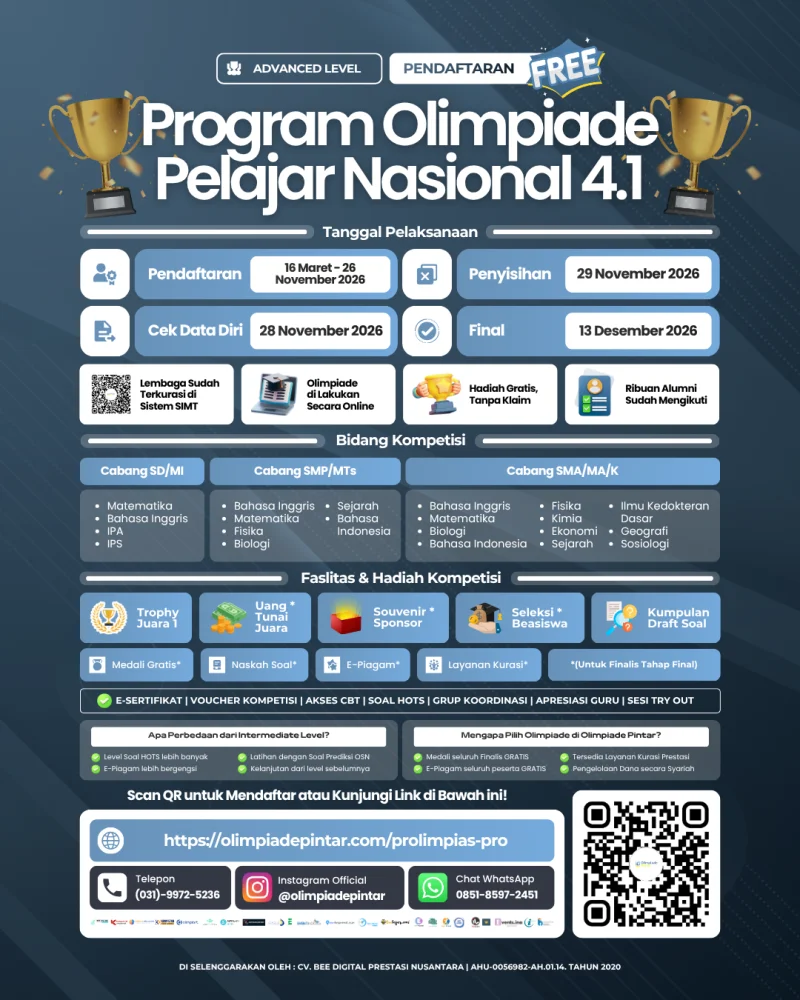 PROGRAM OLIMPIADE PELAJAR NASIONAL 4.1