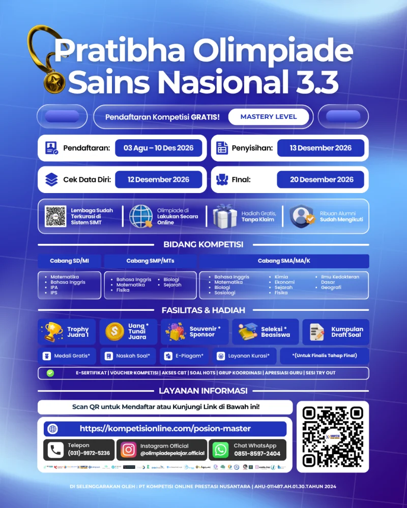 PRATIBHA OLIMPIADE SAINS NASIONAL 3.3